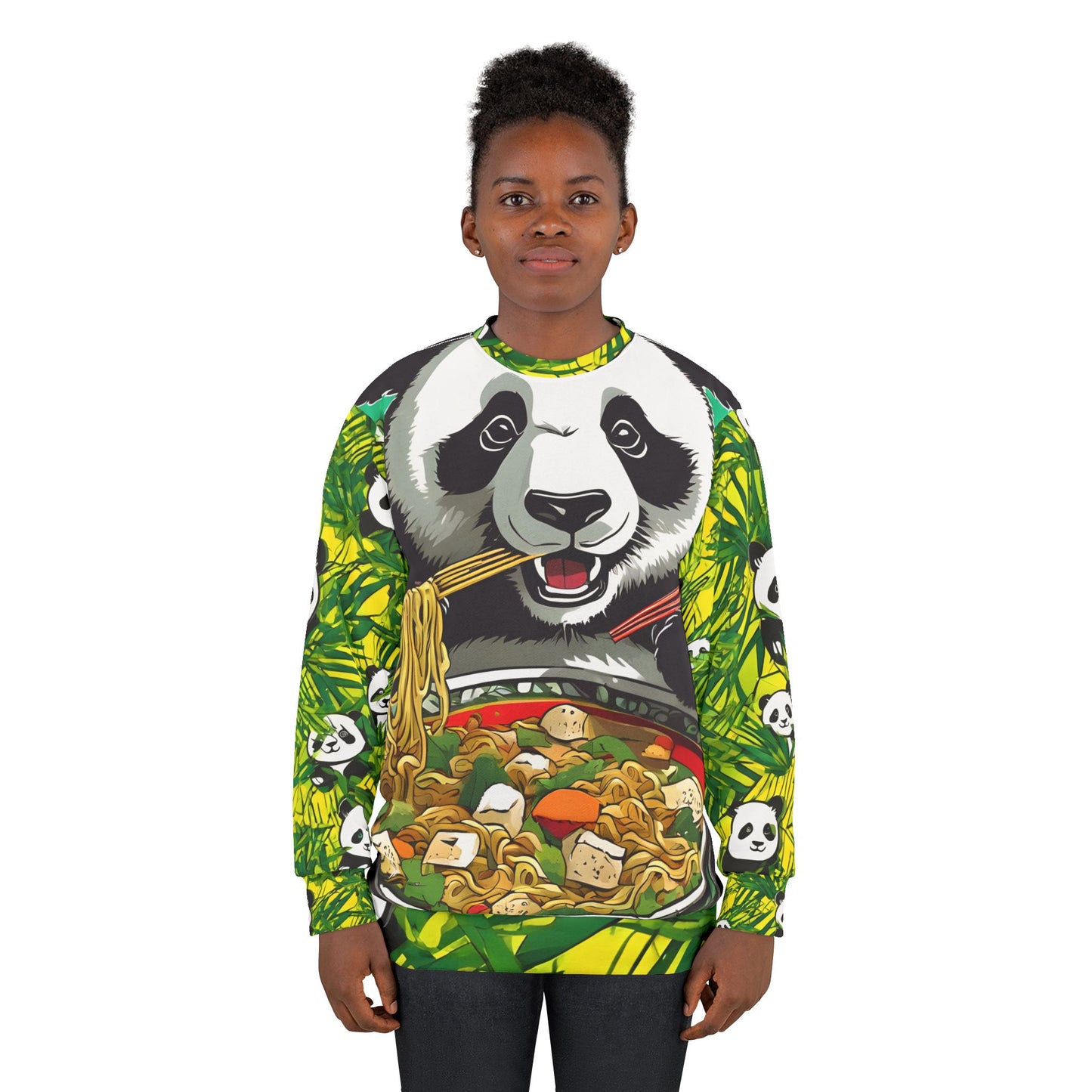 Playful Panda Ramen Delight Sweatshirt