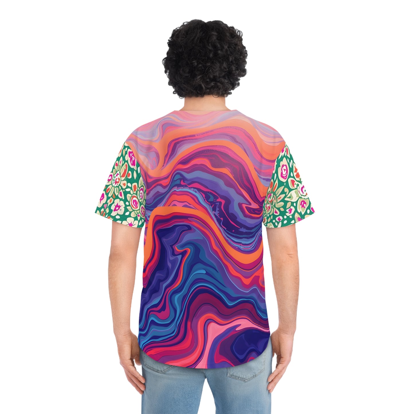 Psychedelic LUMWEST Baseball Jersey