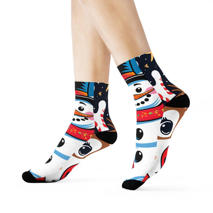 Festive Vector Pop Christmas Socks