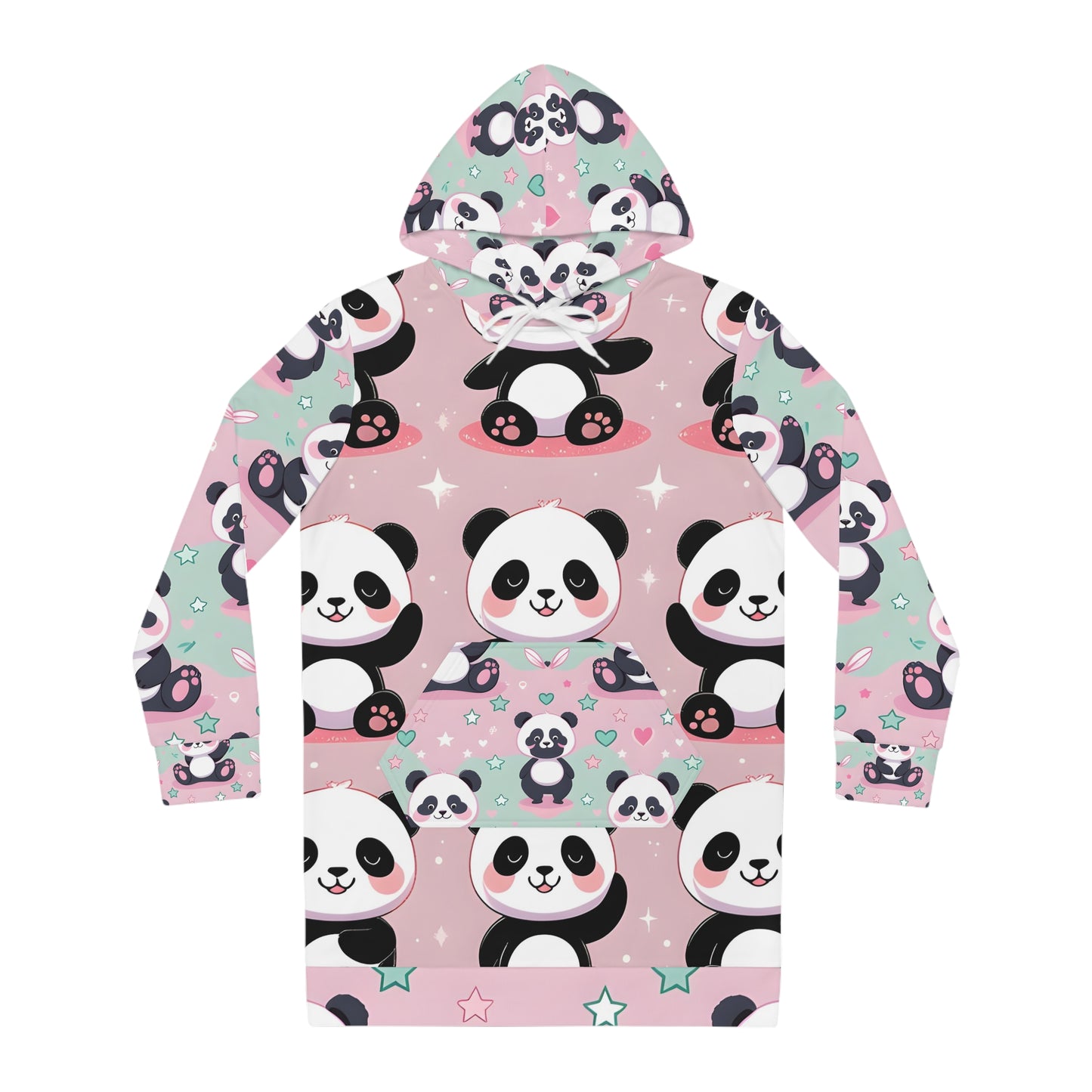 Kawaii Yoga Panda Hoodie Dress