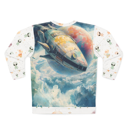 Galactic Watercolor Aliens Sweatshirt