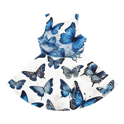 Dreamy Blue Butterflies Sundress