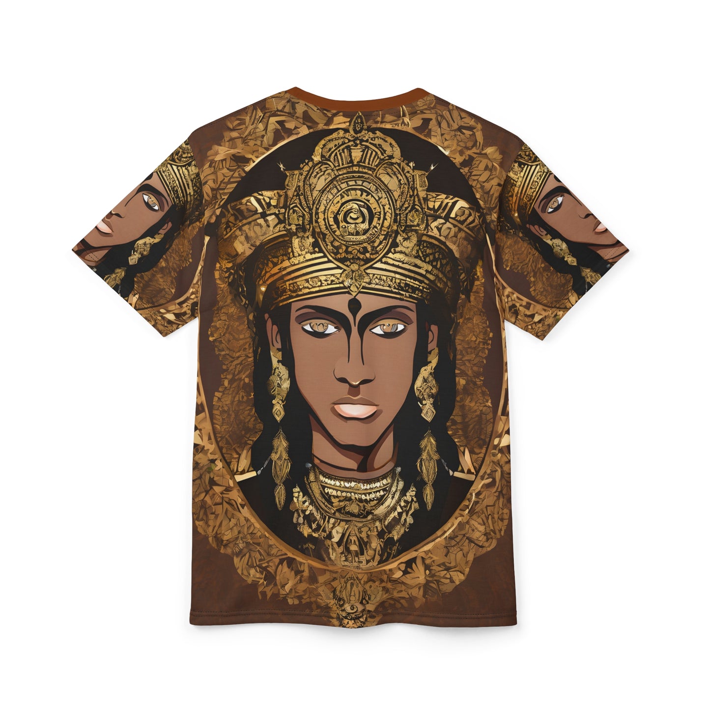 Unisex Cut & Sew Tee (AOP) - Indian Regal Design