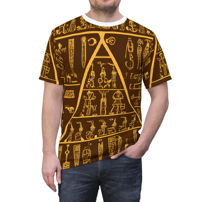 Egyptian Pyramid Hieroglyphics