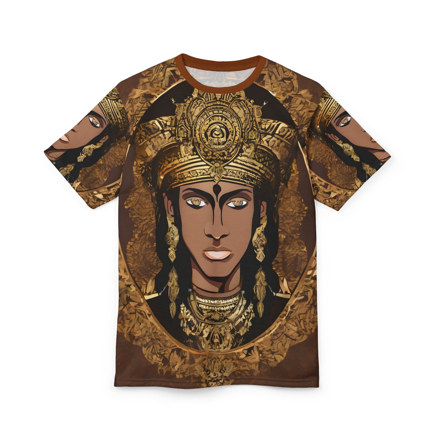 Unisex Cut & Sew Tee (AOP) - Indian Regal Design