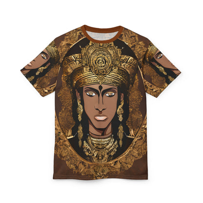 Unisex Cut & Sew Tee (AOP) - Indian Regal Design