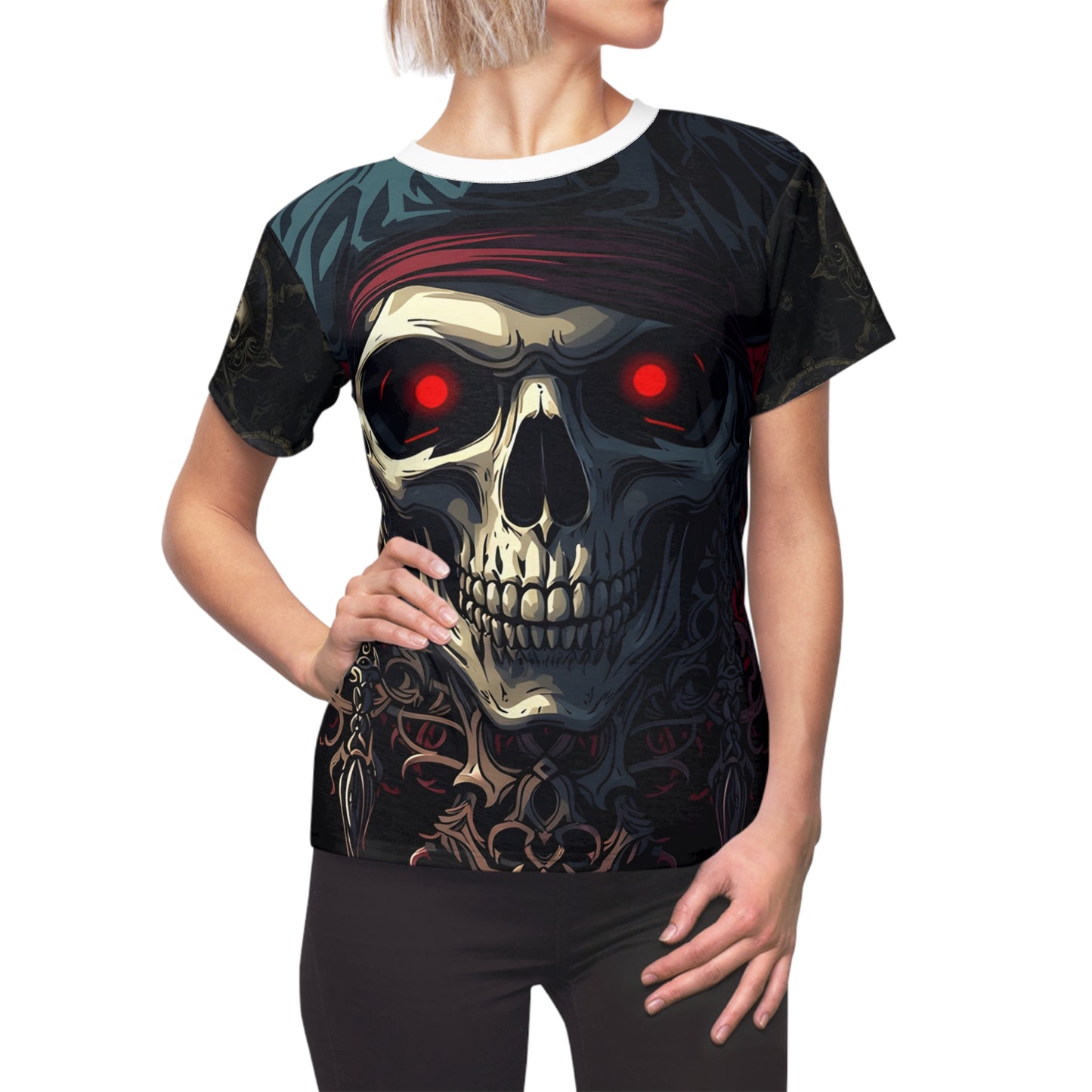 Dystopian Vampire Pirate Skull Tee