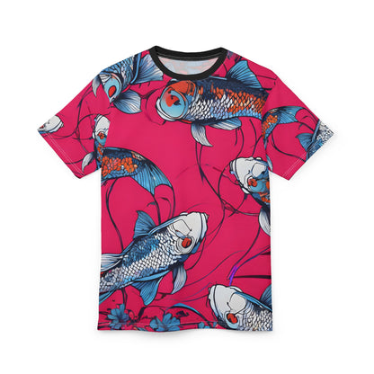Neon Koi & Lotus Cyberpunk Tee