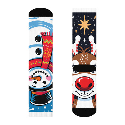 Festive Vector Pop Christmas Socks