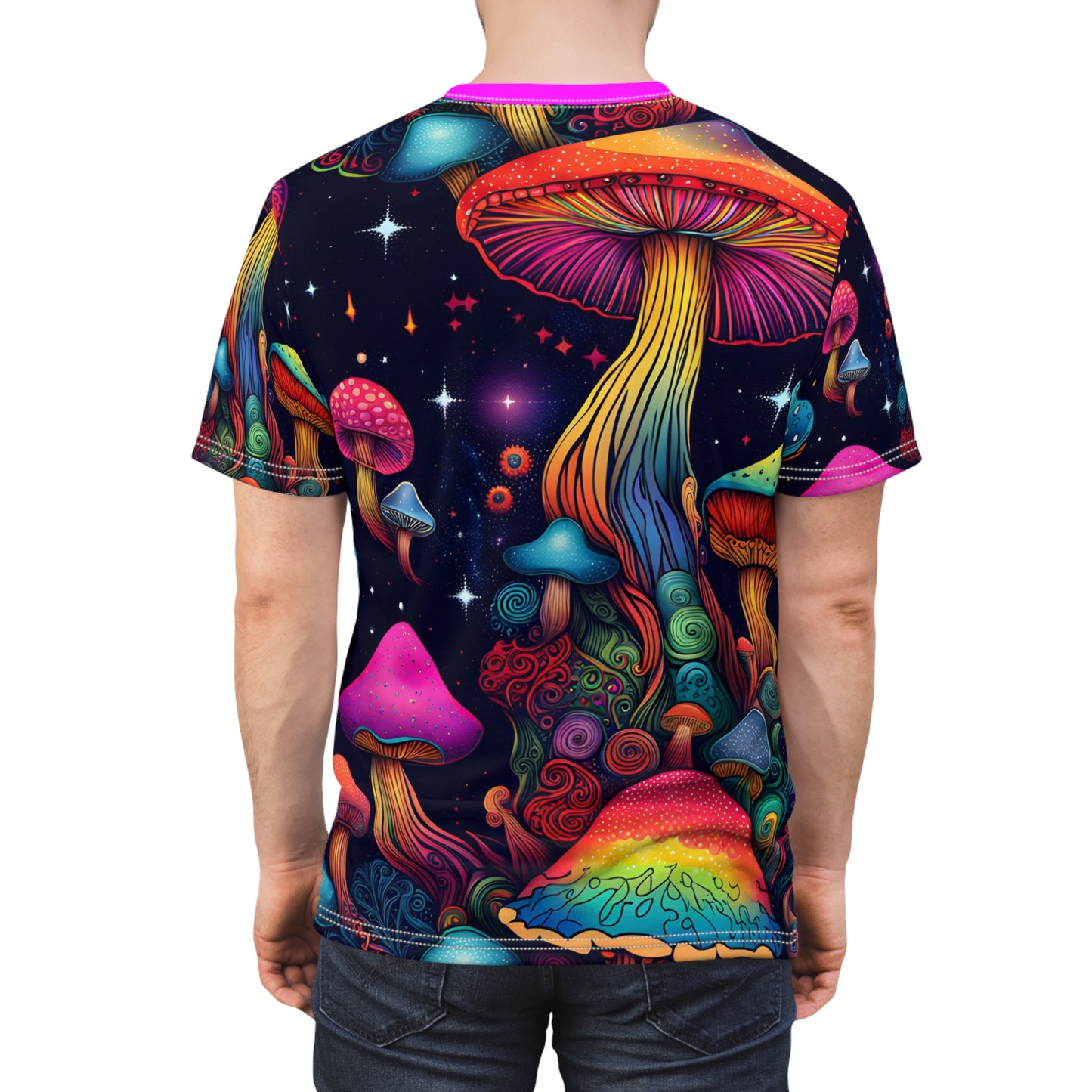 Rainbow Mushrooms in Outer Space