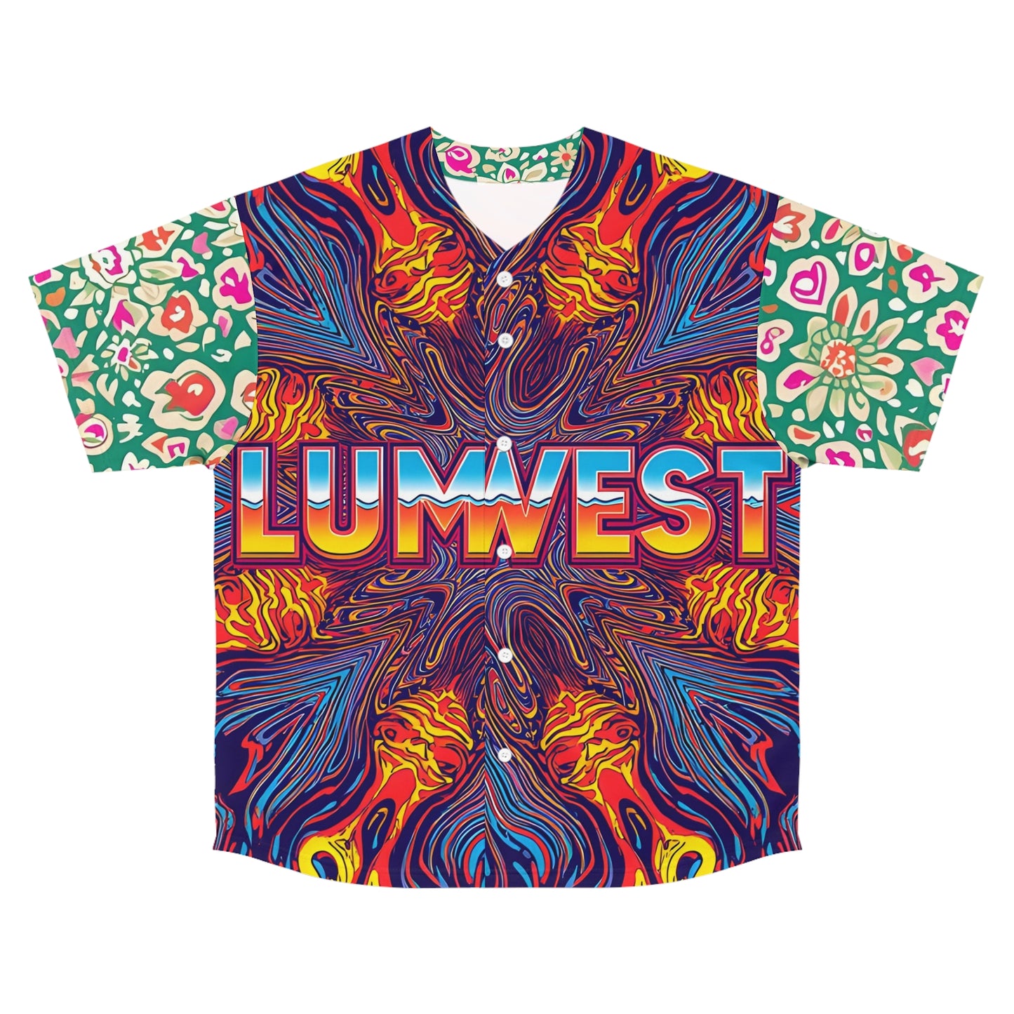 Psychedelic LUMWEST Baseball Jersey