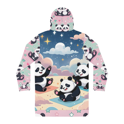 Kawaii Yoga Panda Hoodie Dress