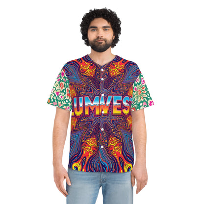 Psychedelic LUMWEST Baseball Jersey