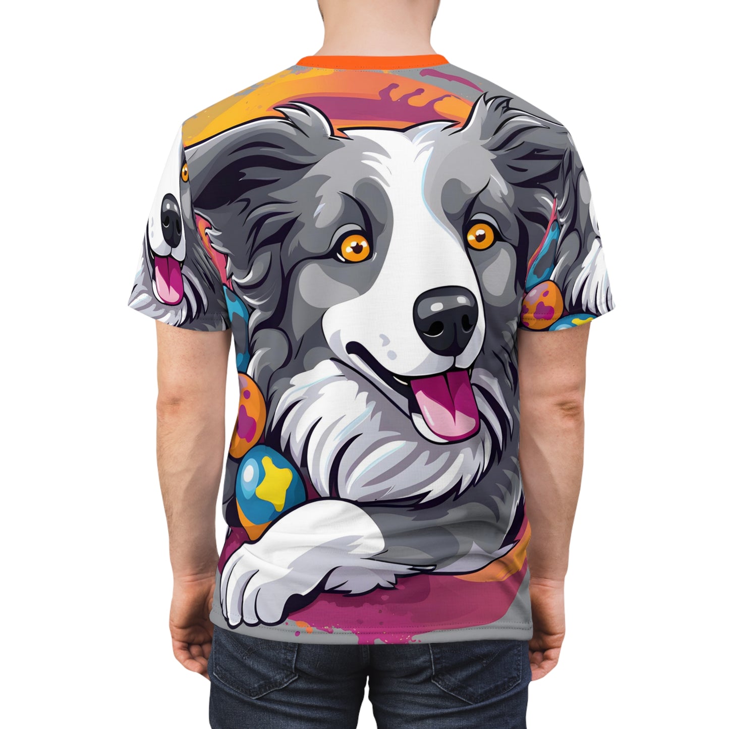 Vibrant Collie Cuddles