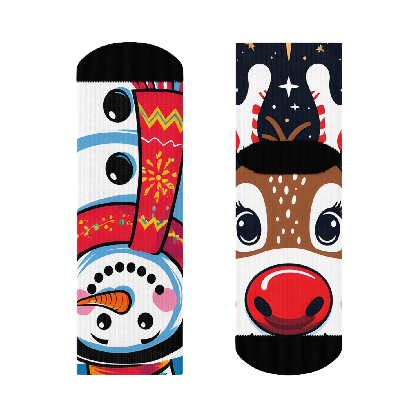 Festive Vector Pop Christmas Socks