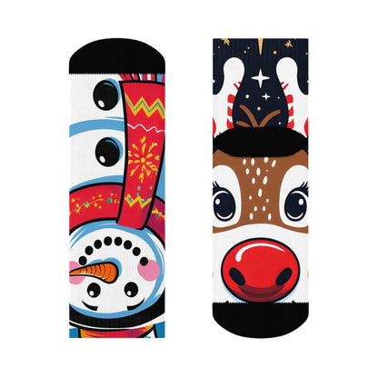 Festive Vector Pop Christmas Socks