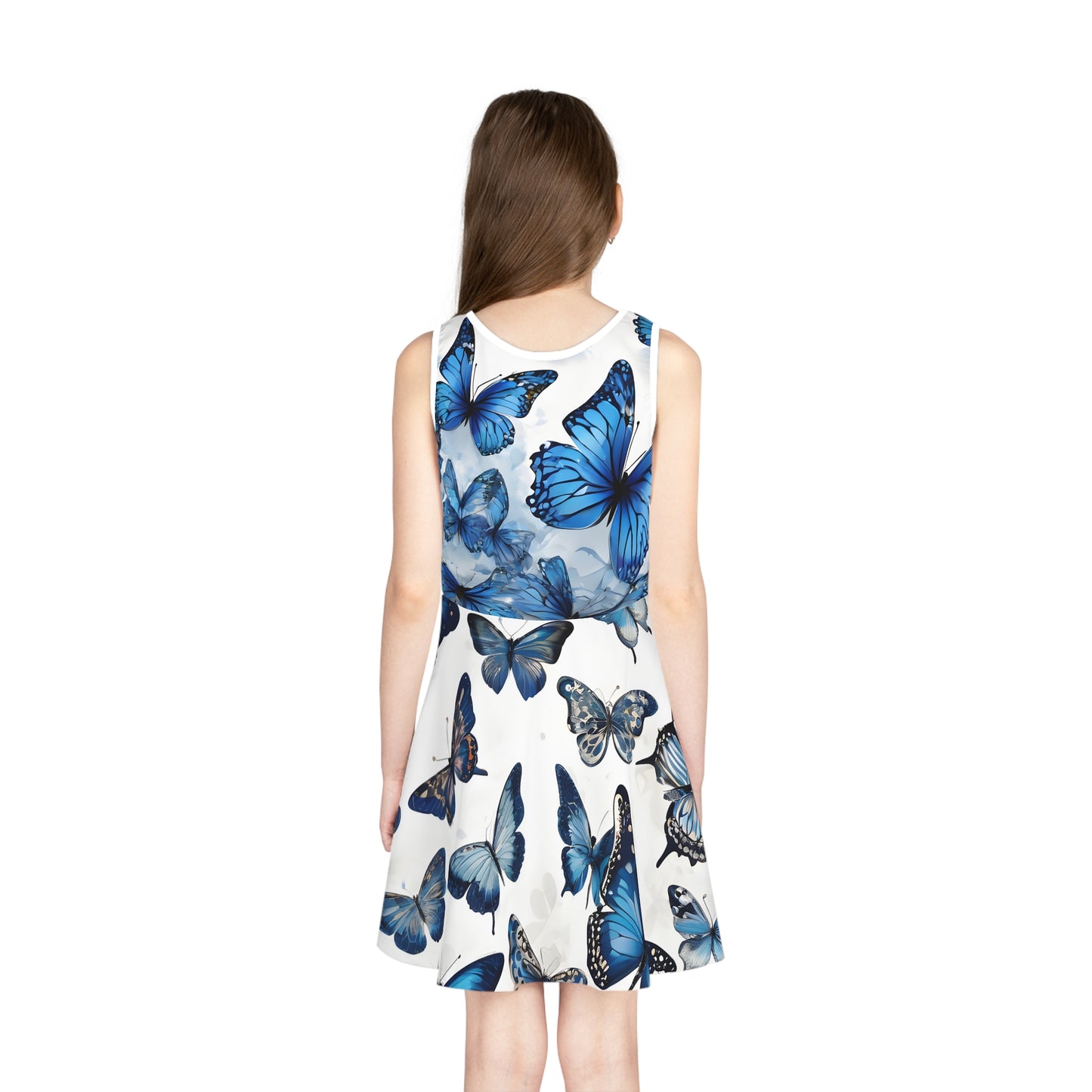 Dreamy Blue Butterflies Sundress