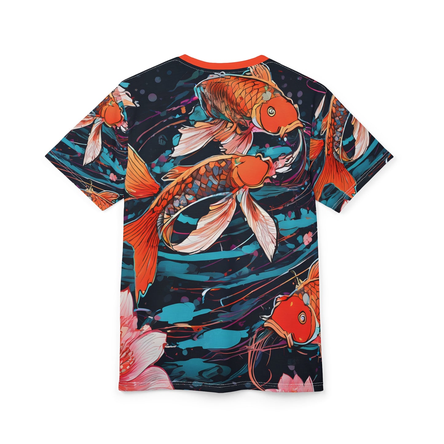 Neon Koi Cyberpunk Unisex Cut & Sew Tee