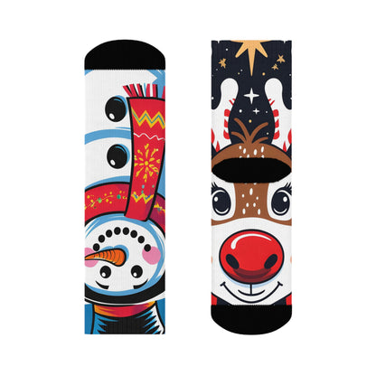 Festive Vector Pop Christmas Socks