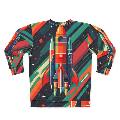 Geometric Rocket Ship Pattern