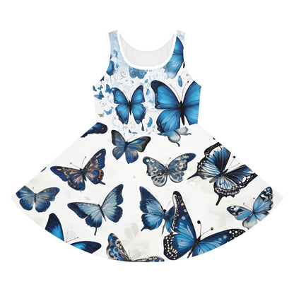 Dreamy Blue Butterflies Sundress