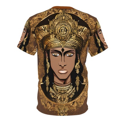 Unisex Cut & Sew Tee (AOP) - Indian Regal Design