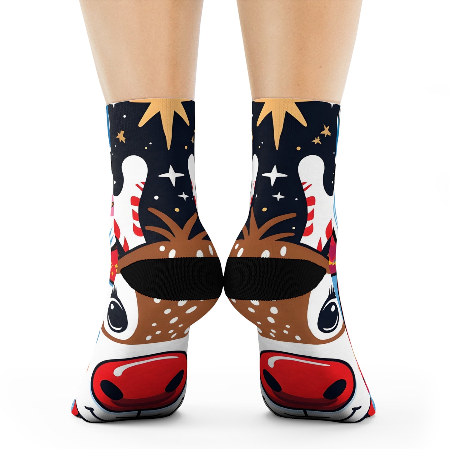 Festive Vector Pop Christmas Socks