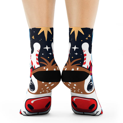 Festive Vector Pop Christmas Socks