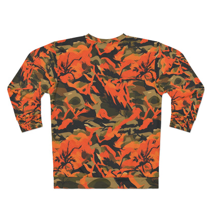 Hunting Camouflage Design with a Hint of Orange and Red Fire