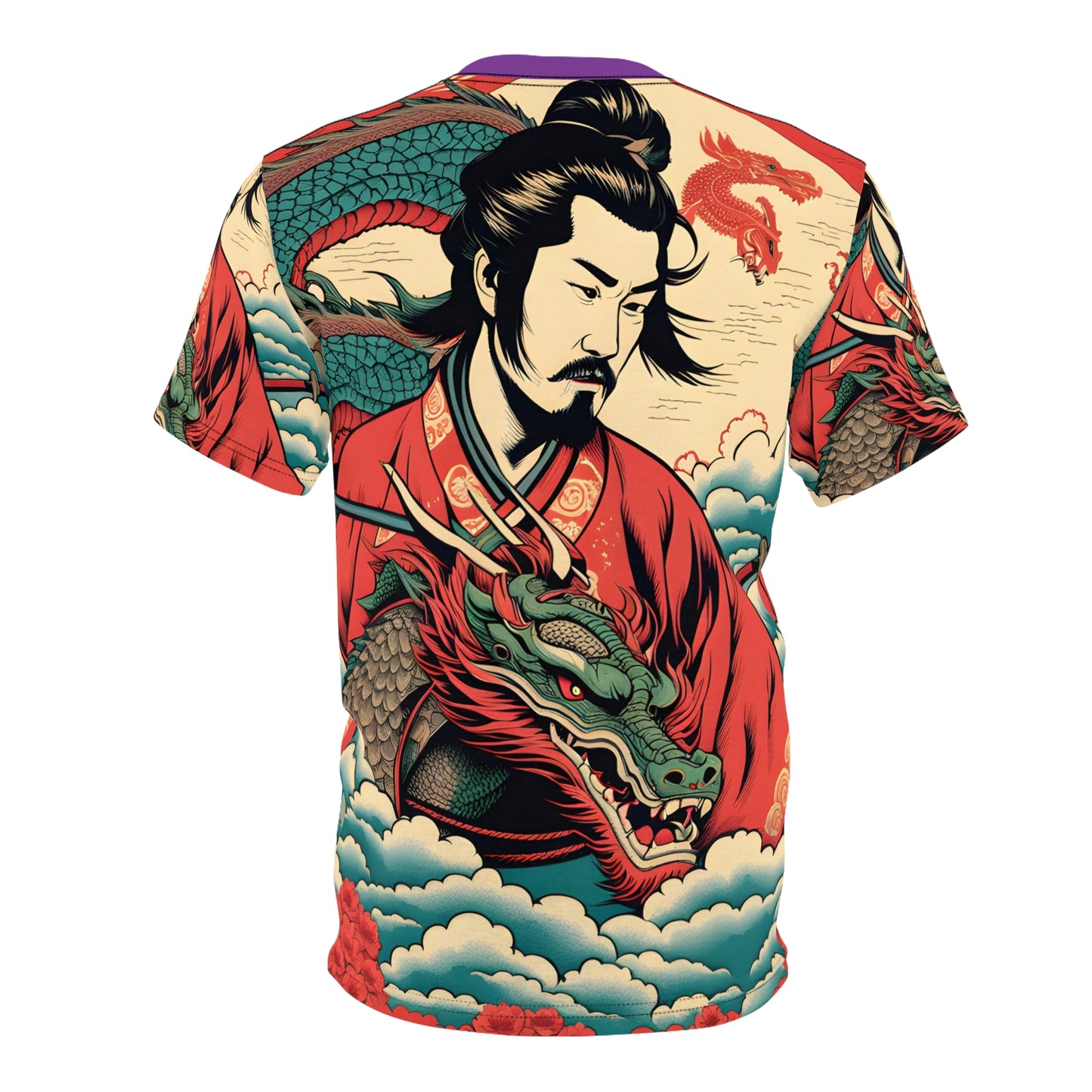 Vintage Samurai Dragon Shirt Graphic